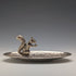 British Vintage Silver Plated Squirrel Decoration Oval Dish Seba